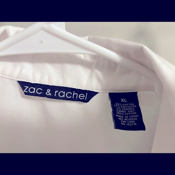 White 3/4 Length Sleeved Button Blouse - Picture 2 of 4